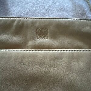 Loewe Cream Leather Crossbody